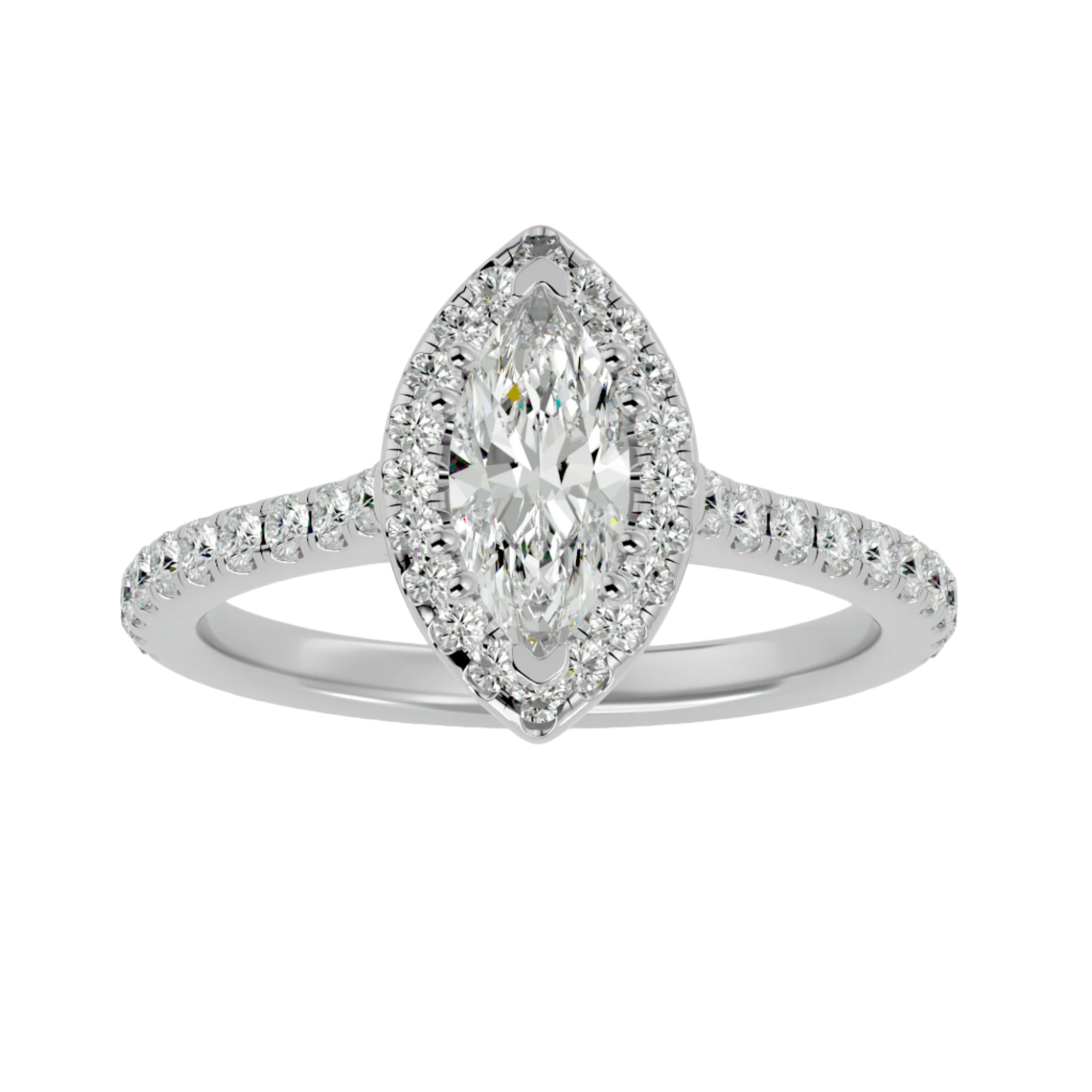 Odette Diamond Halo Ring