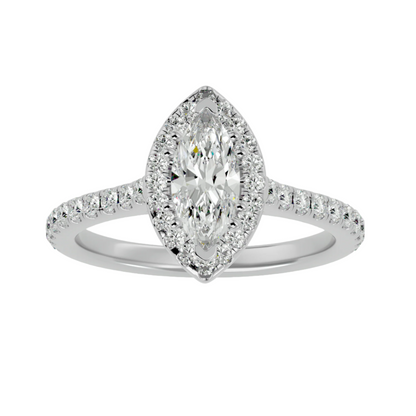 Odette Diamond Halo Ring