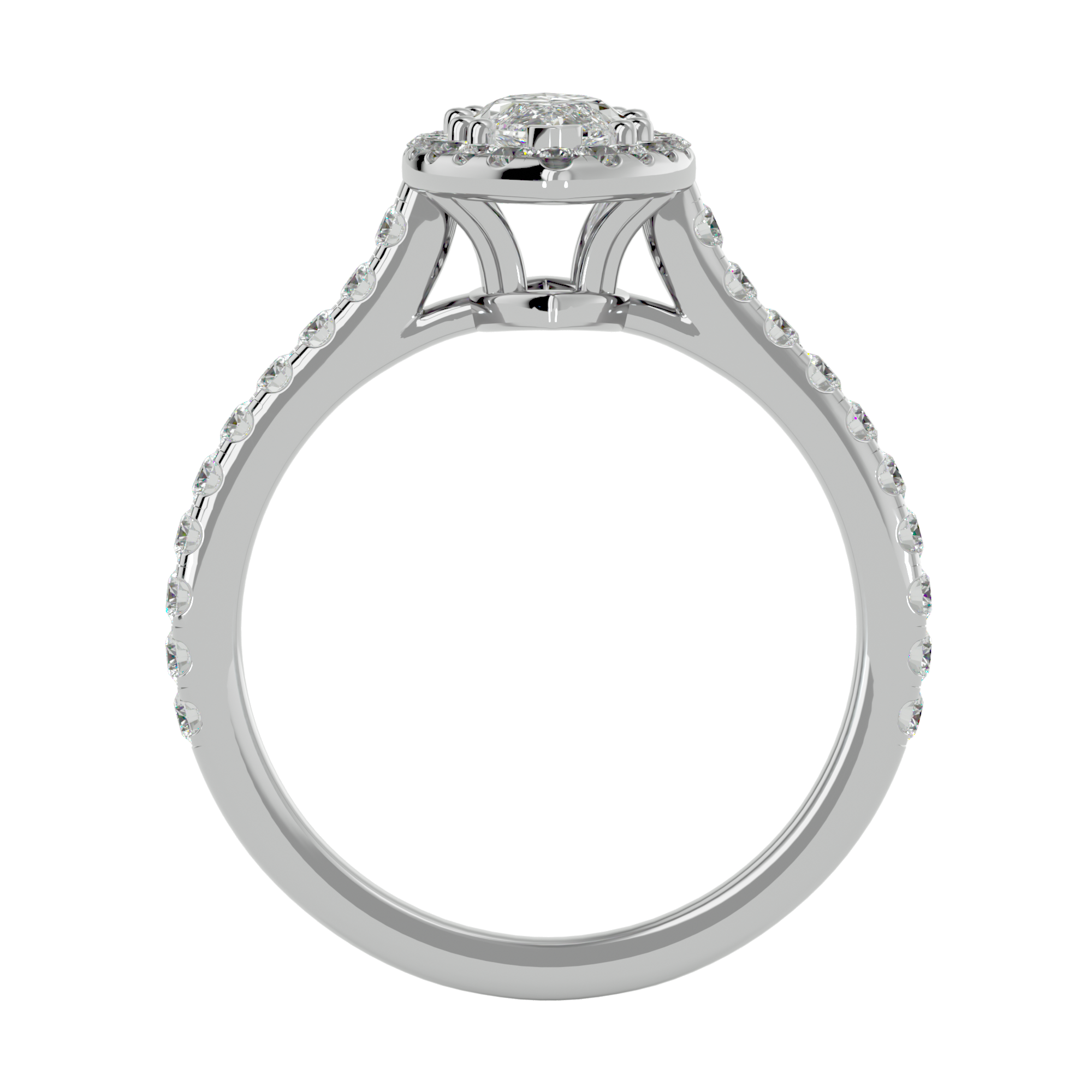 Odette Diamond Halo Ring