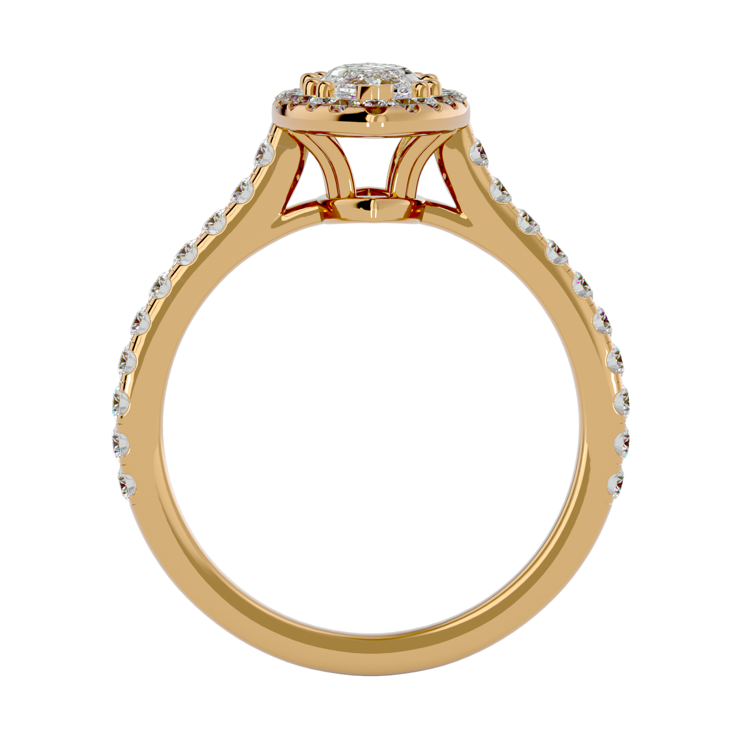 Odette Diamond Halo Ring