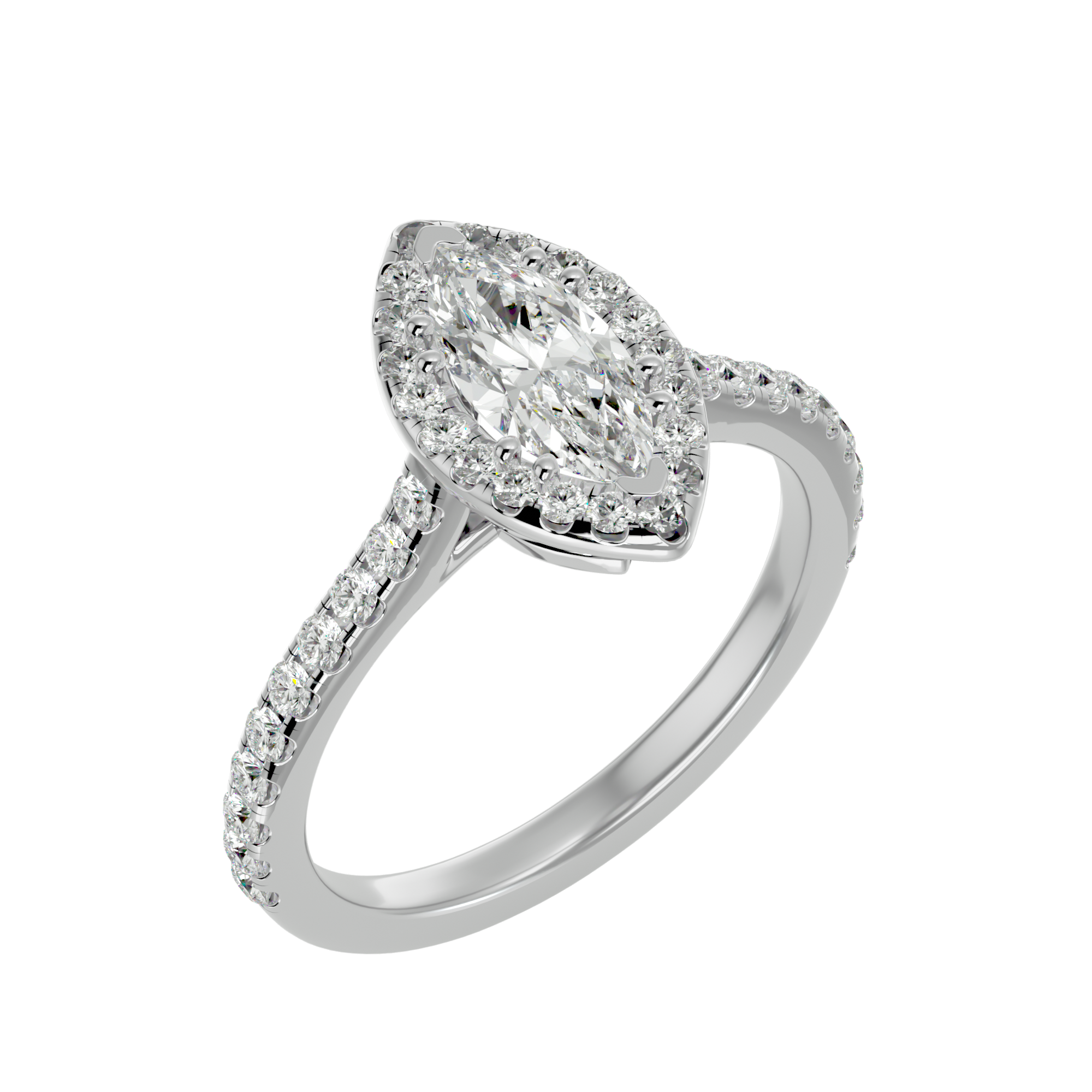 Odette Diamond Halo Ring