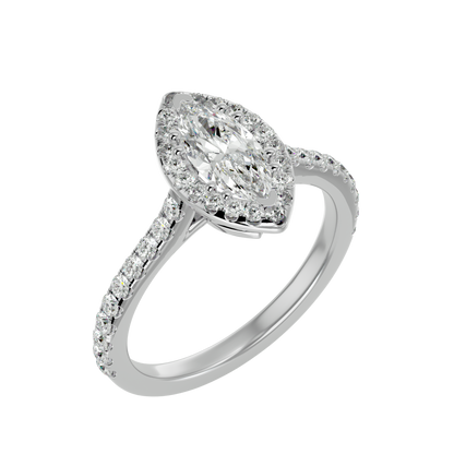 Odette Diamond Halo Ring