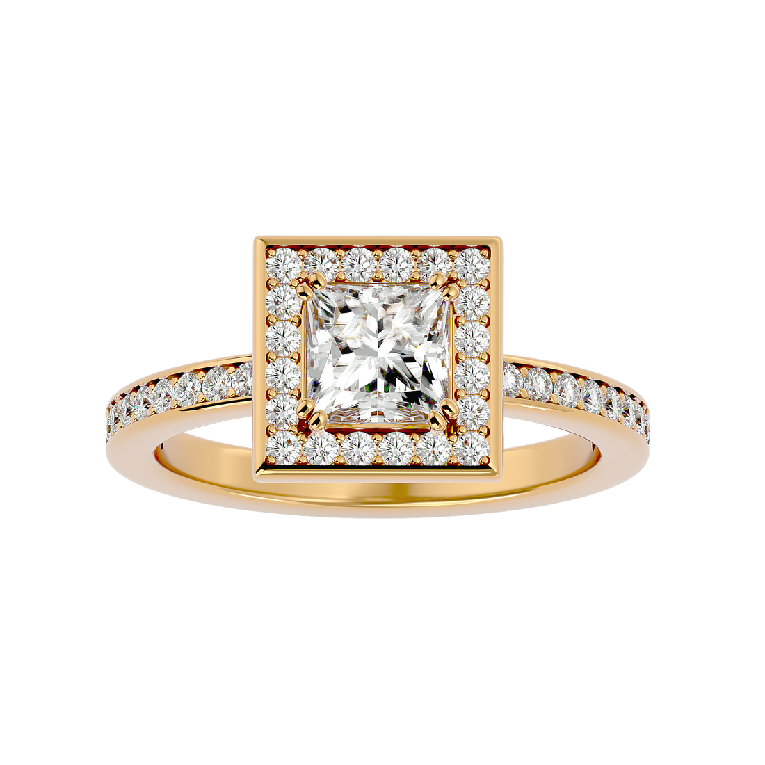 Jolie Diamond Halo Ring