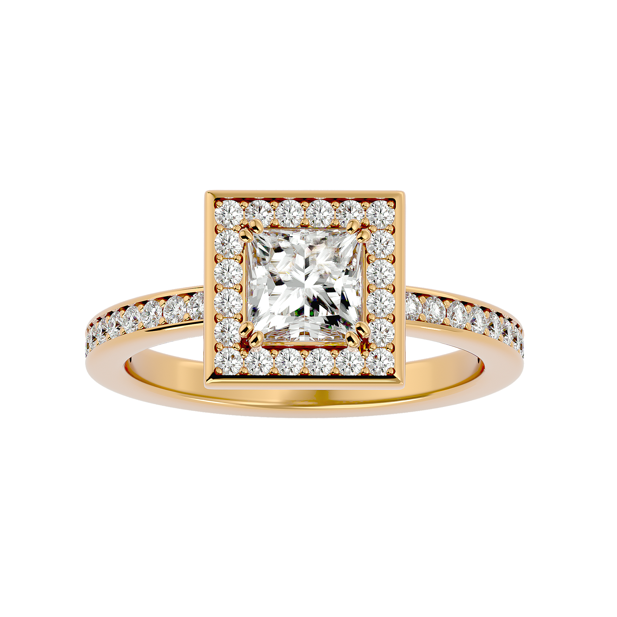 Jolie Diamond Halo Ring