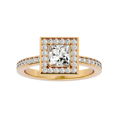 Jolie Diamond Halo Ring