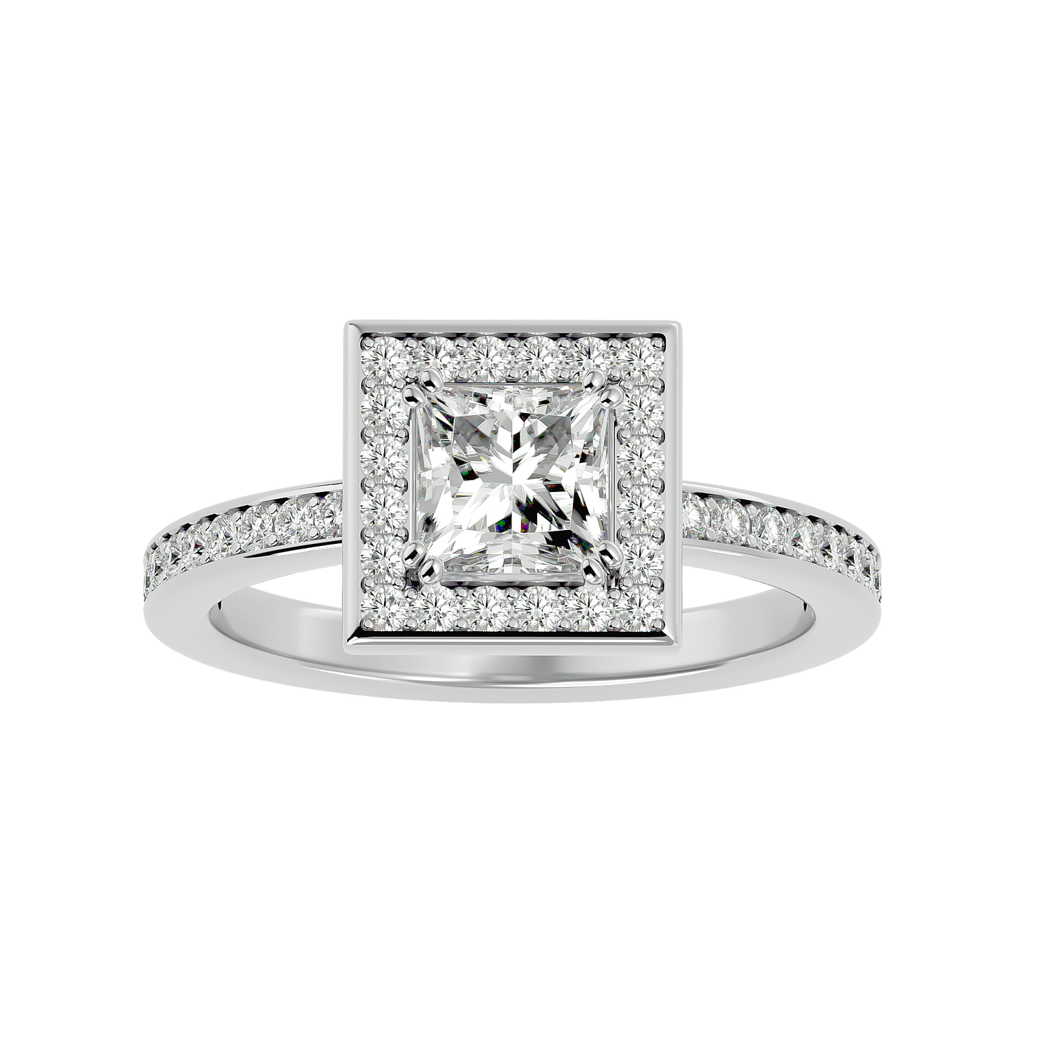 Jolie Diamond Halo Ring