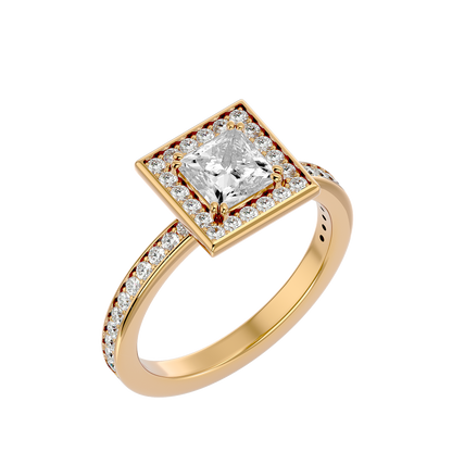 Jolie Diamond Halo Ring