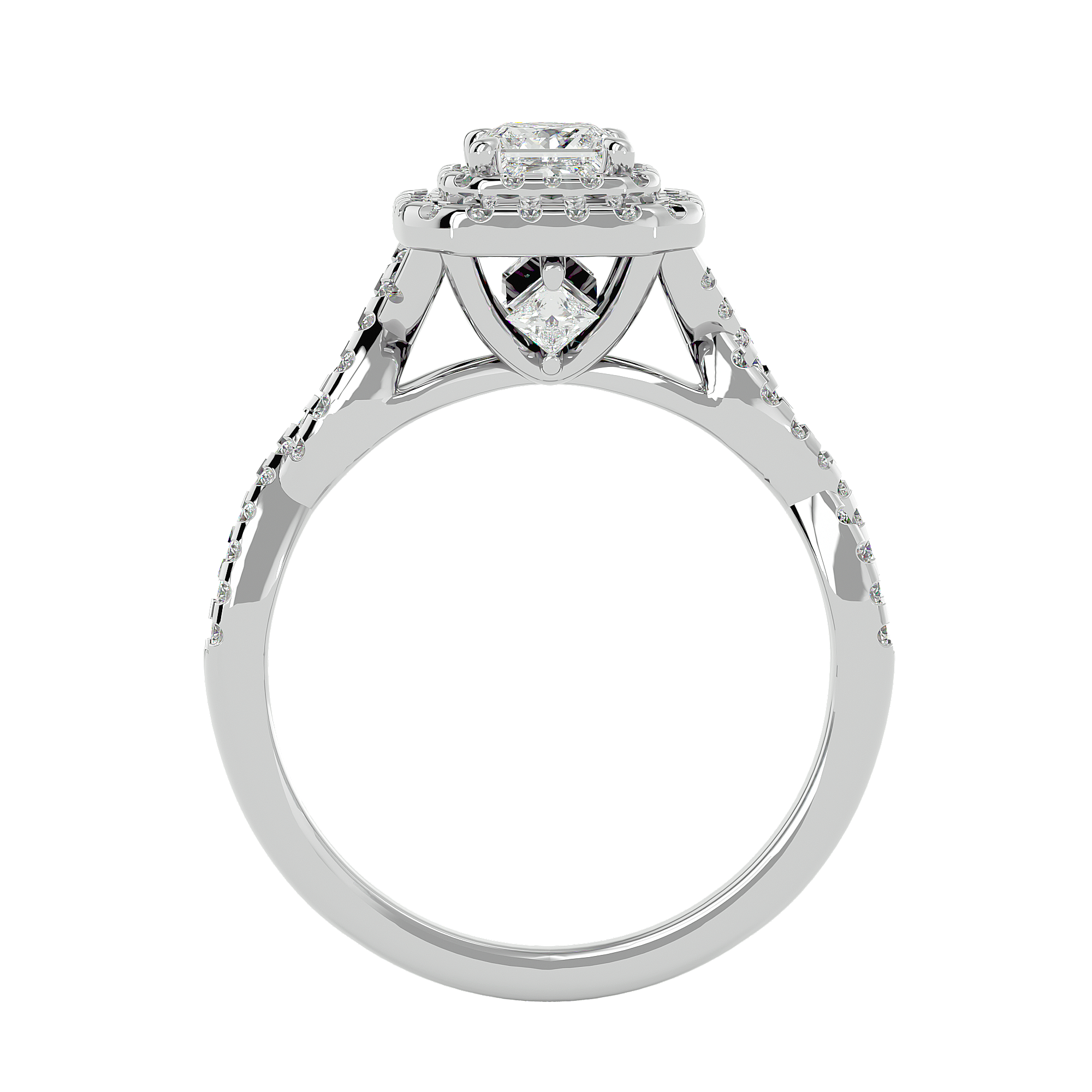 Hermione Diamond Halo Ring