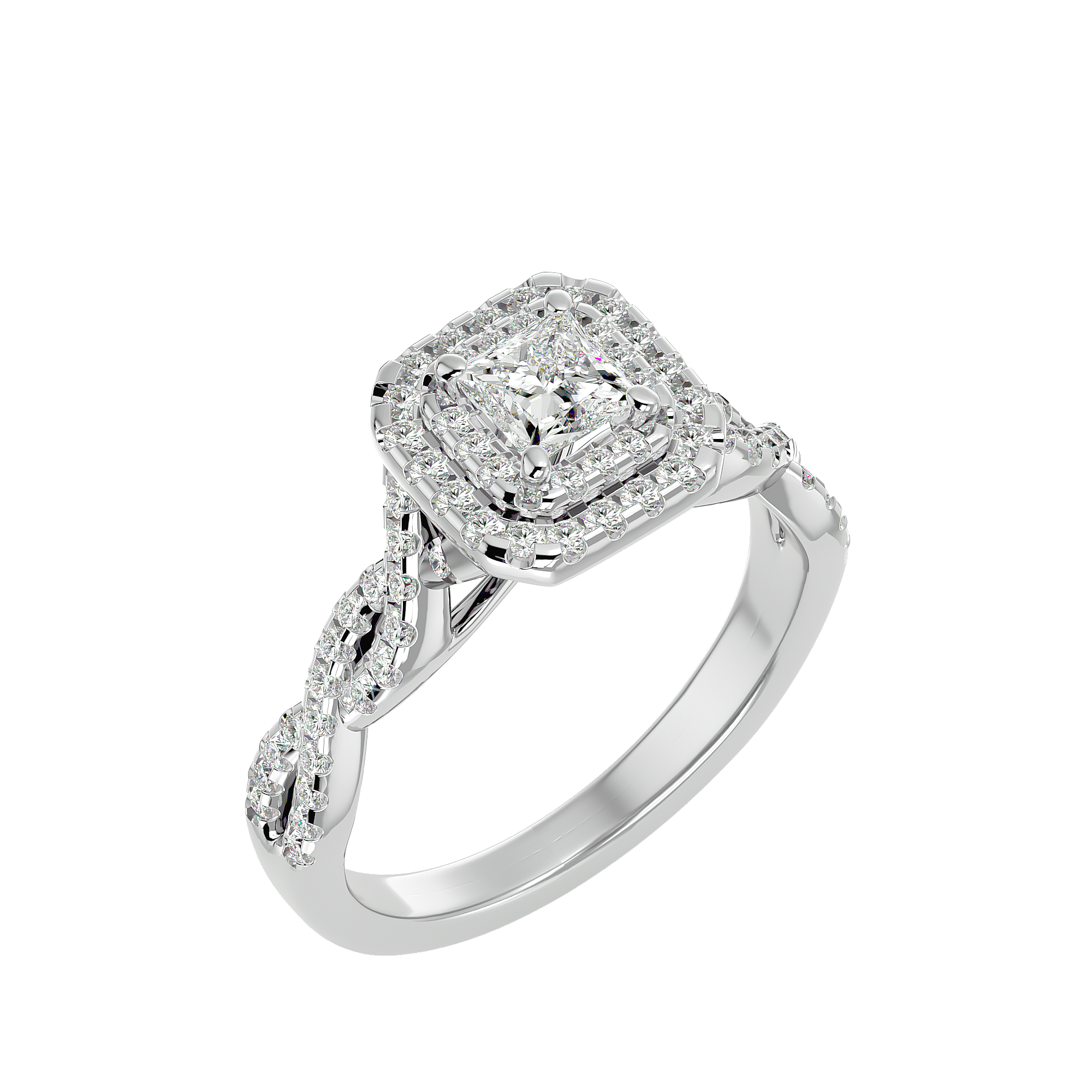 Hermione Diamond Halo Ring