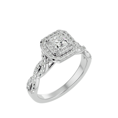 Hermione Diamond Halo Ring