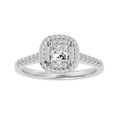 Octavia Diamond Halo Ring