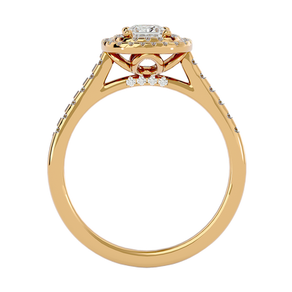 Octavia Diamond Halo Ring