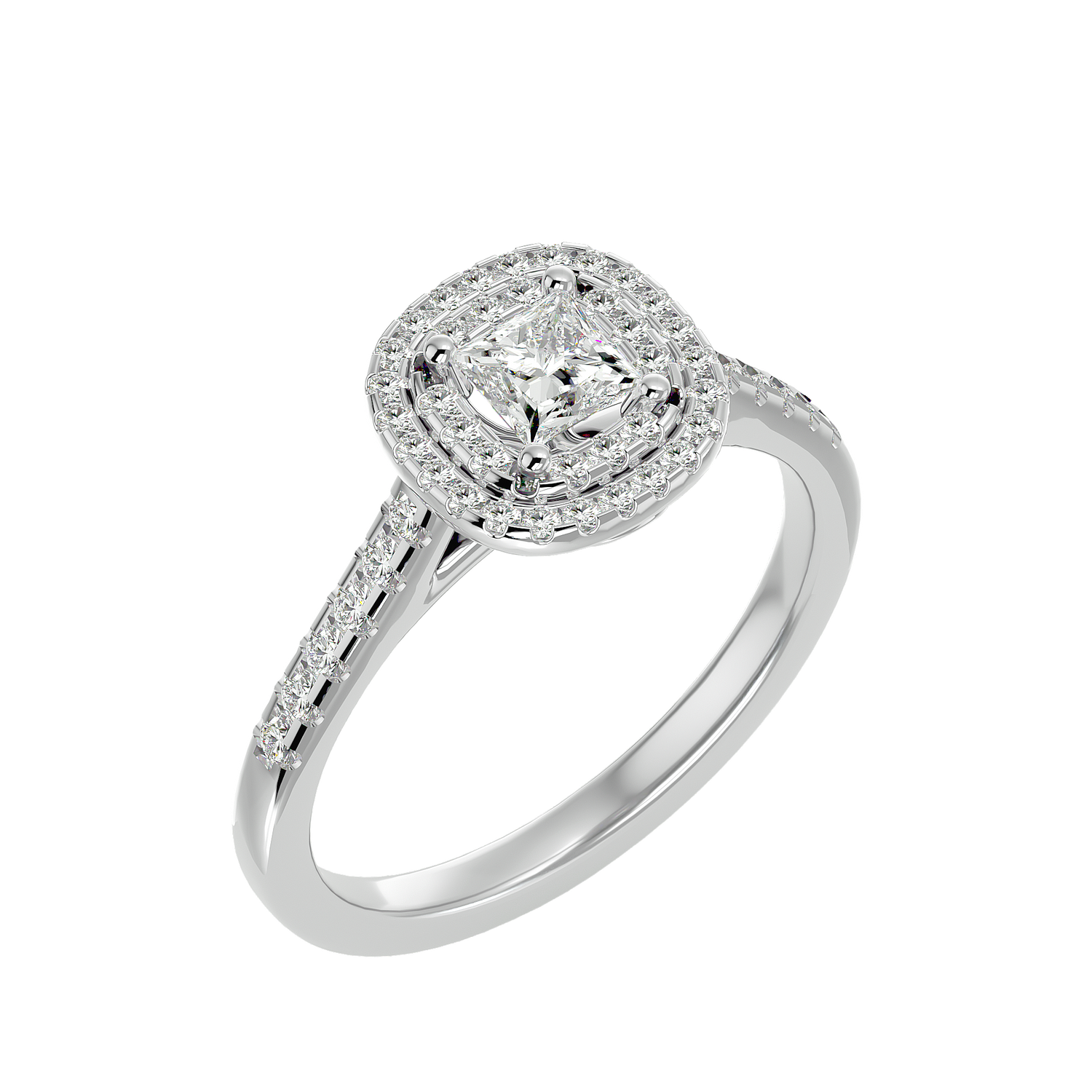 Octavia Diamond Halo Ring