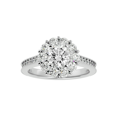 Gwendolyn Diamond Halo Ring