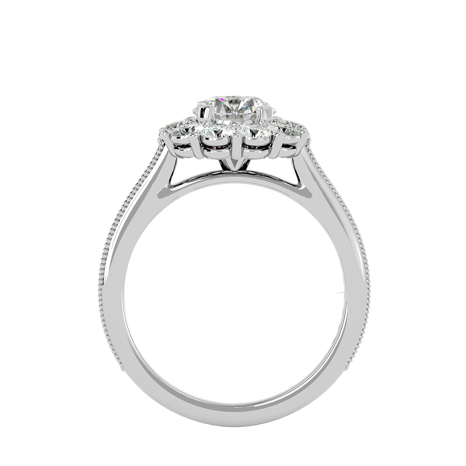 Gwendolyn Diamond Halo Ring