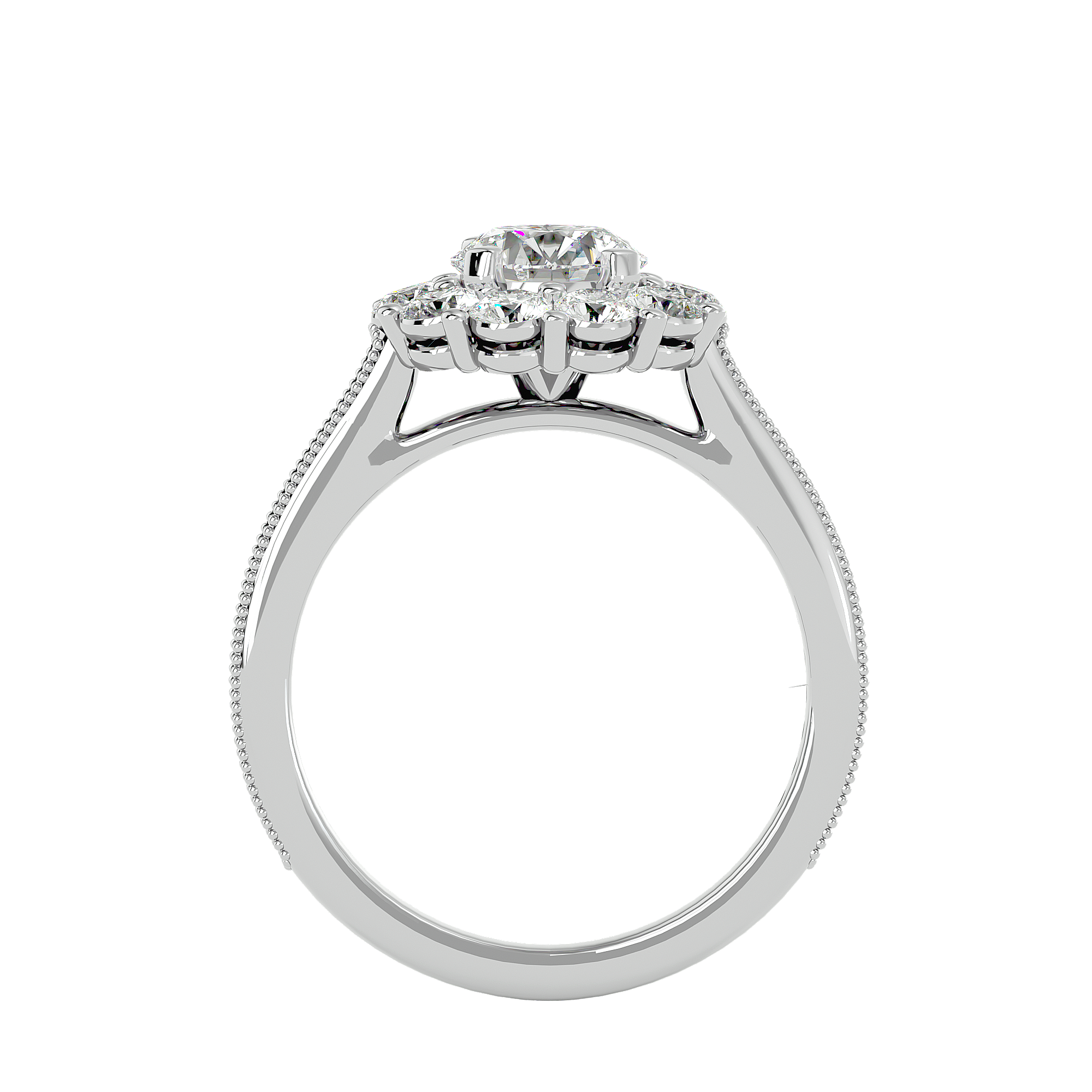 Gwendolyn Diamond Halo Ring