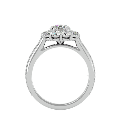 Gwendolyn Diamond Halo Ring