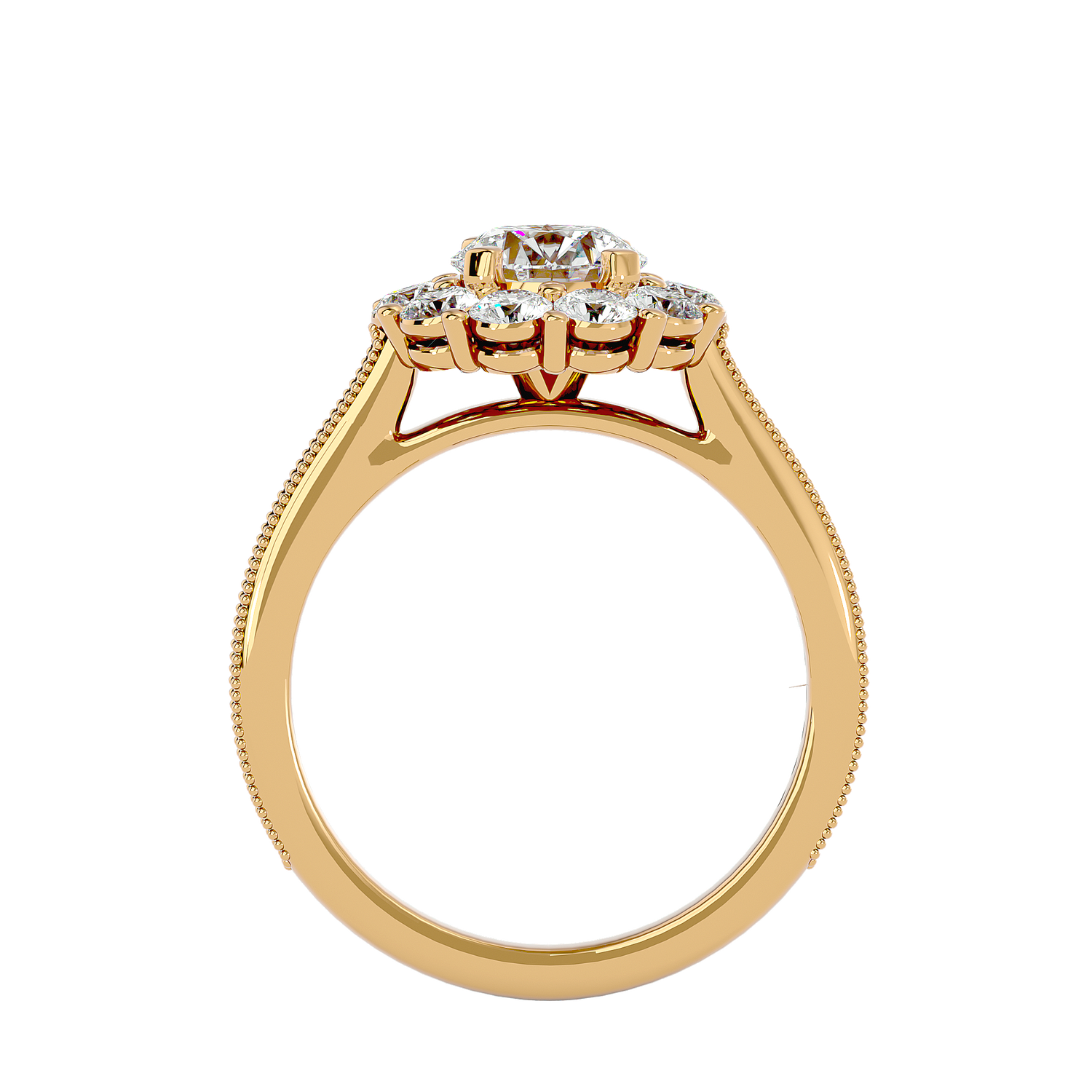 Gwendolyn Diamond Halo Ring