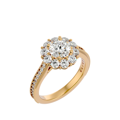 Gwendolyn Diamond Halo Ring