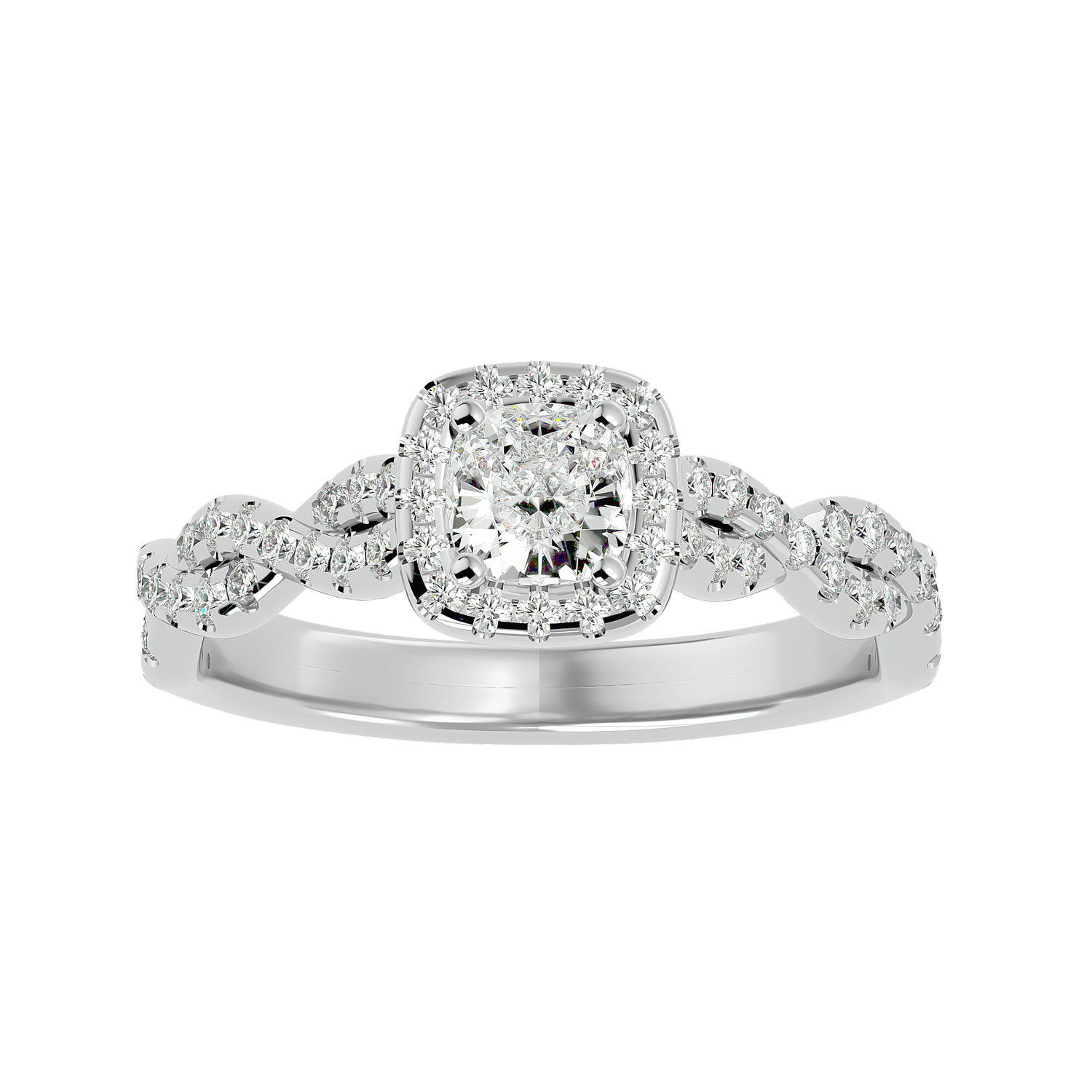 Giada Diamond Halo Ring