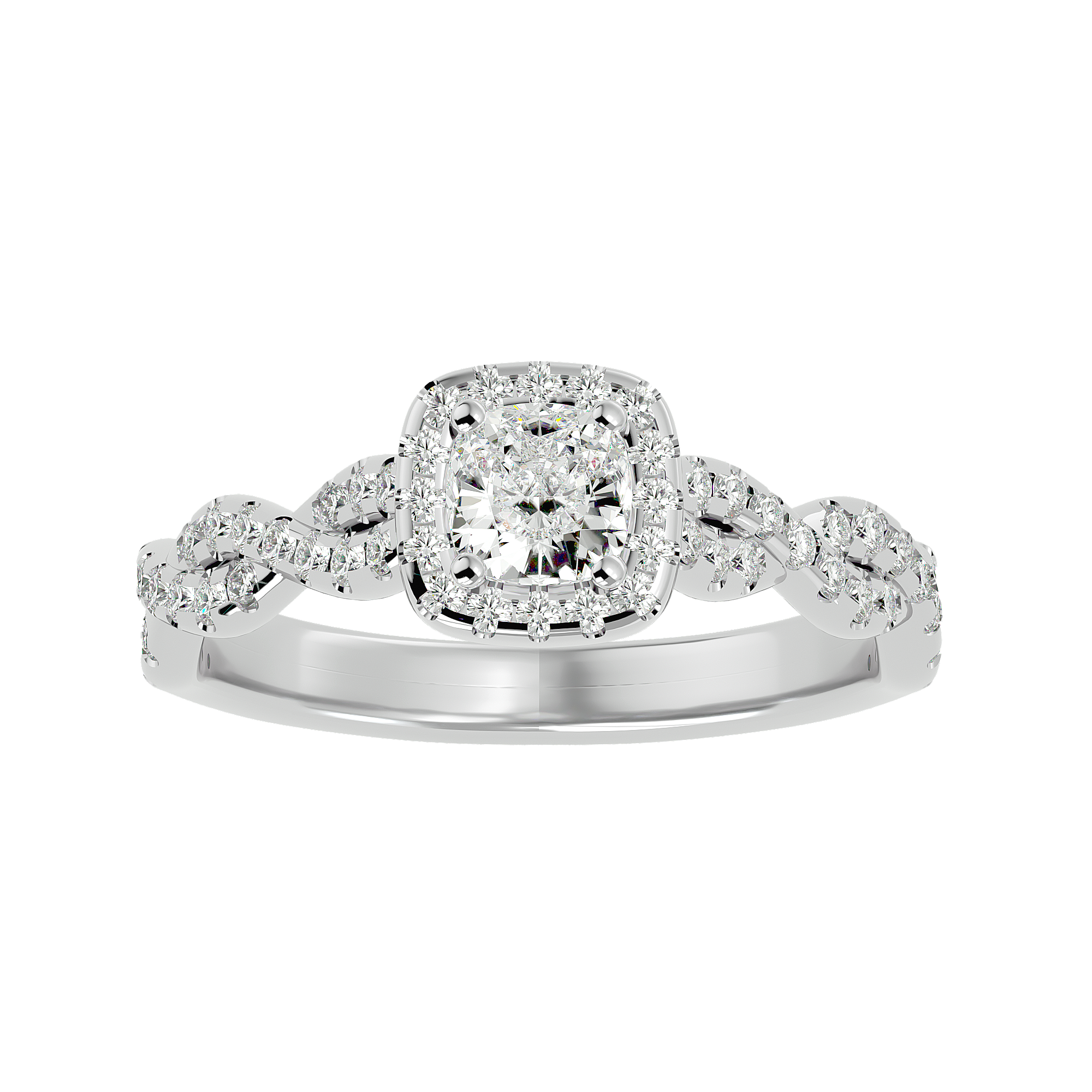 Giada Diamond Halo Ring