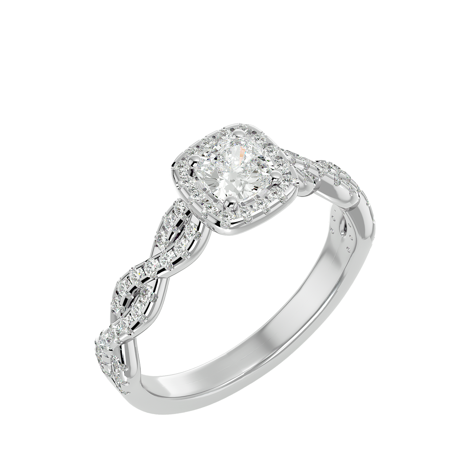 Giada Diamond Halo Ring