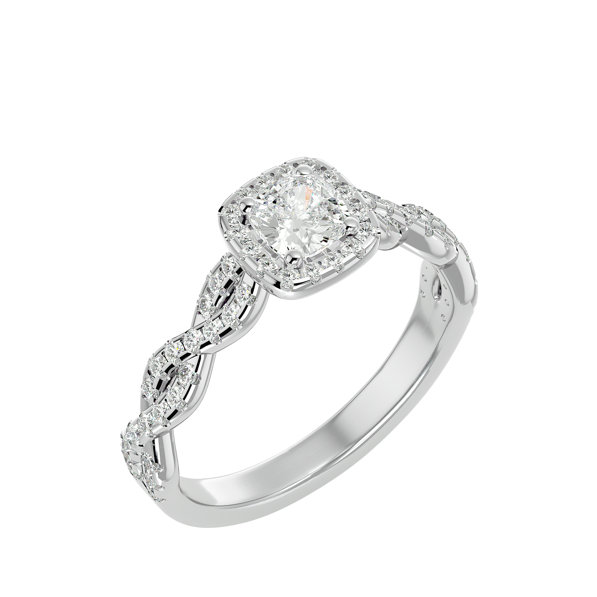 Giada Diamond Halo Ring