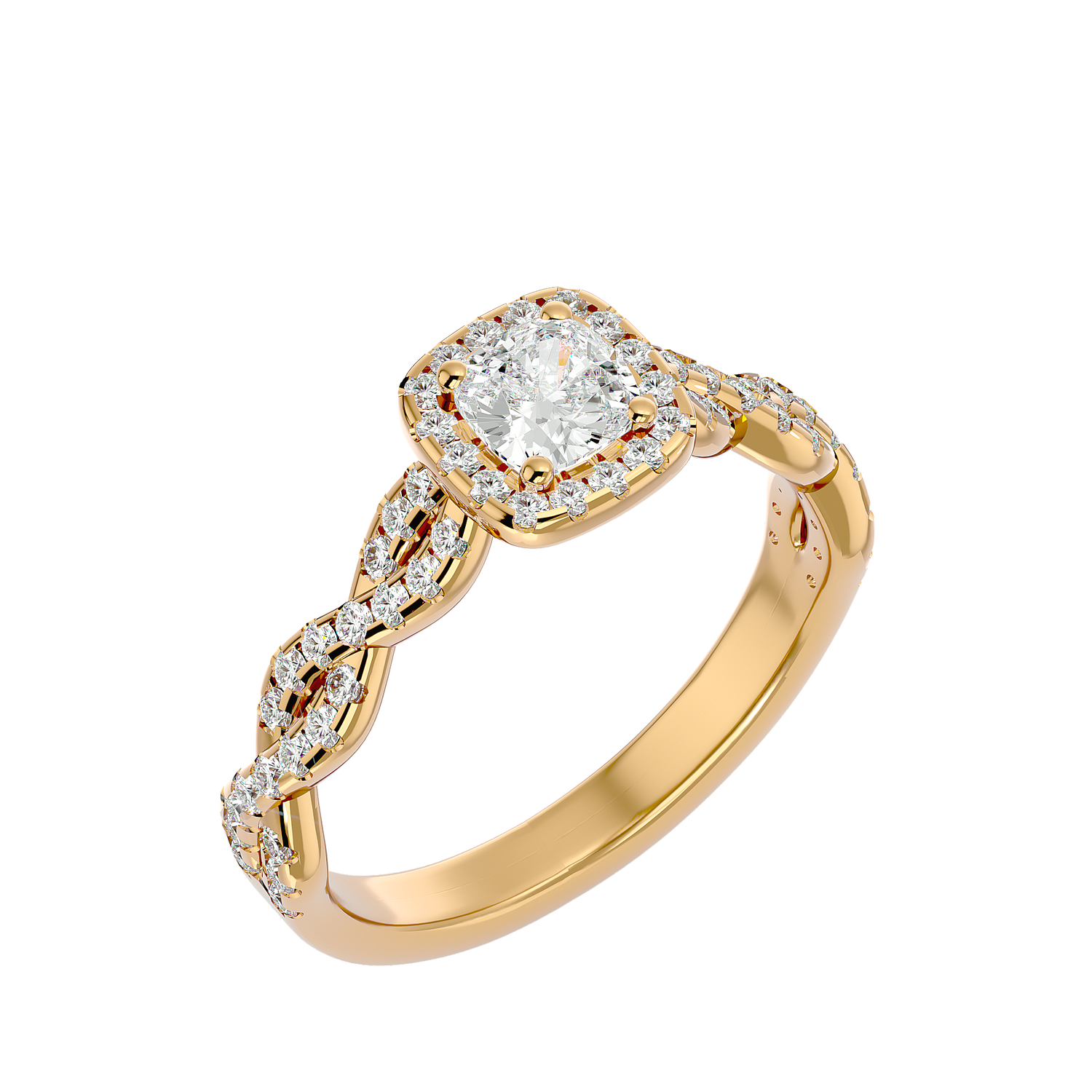 Giada Diamond Halo Ring