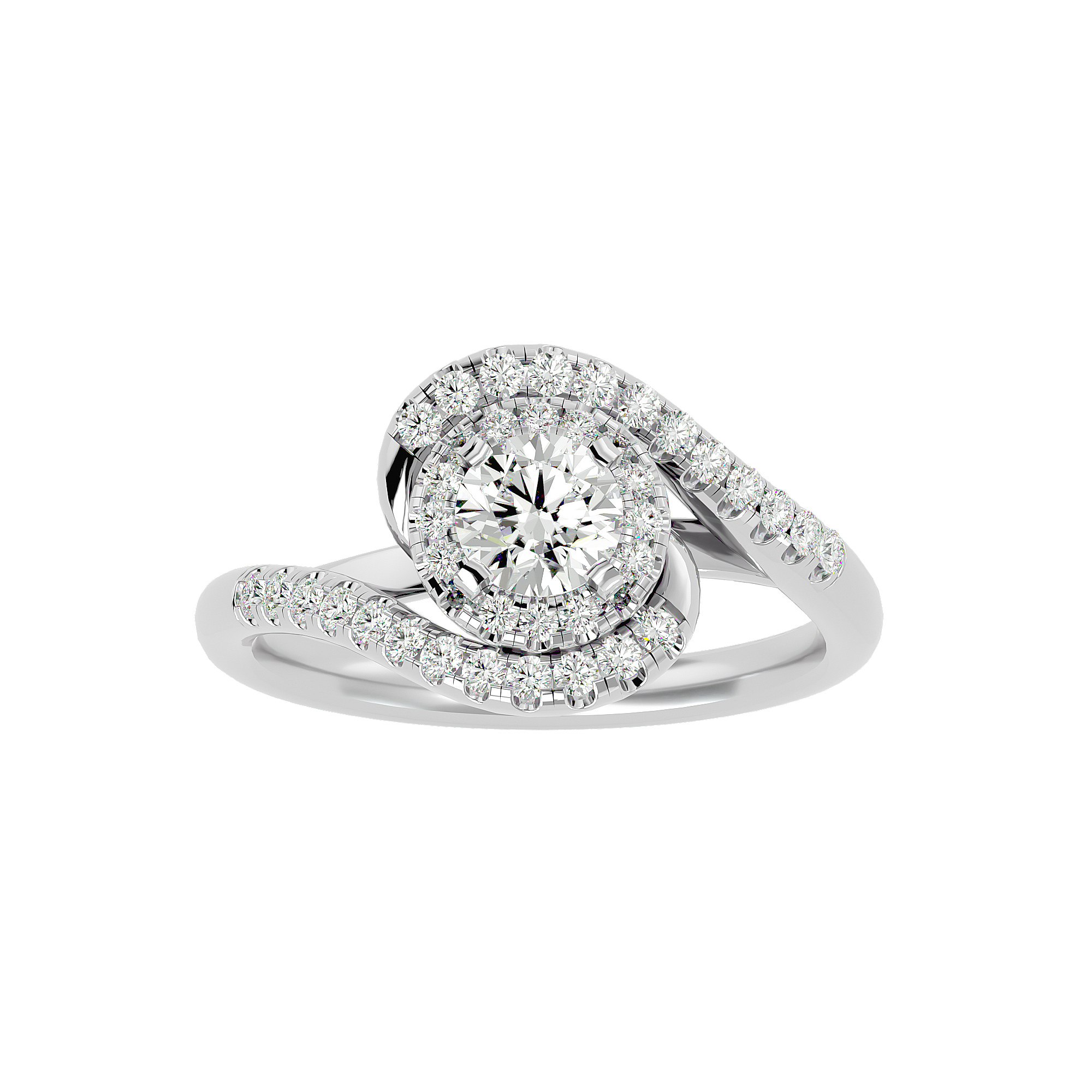 Frederica Diamond Halo Ring