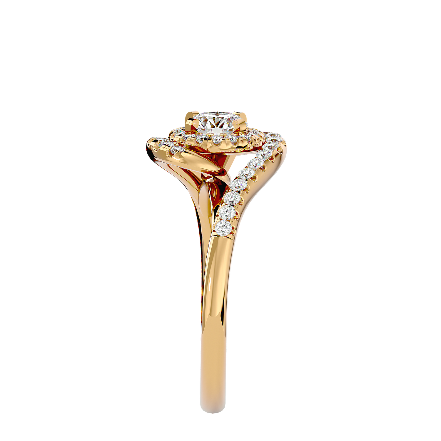 Frederica Diamond Halo Ring