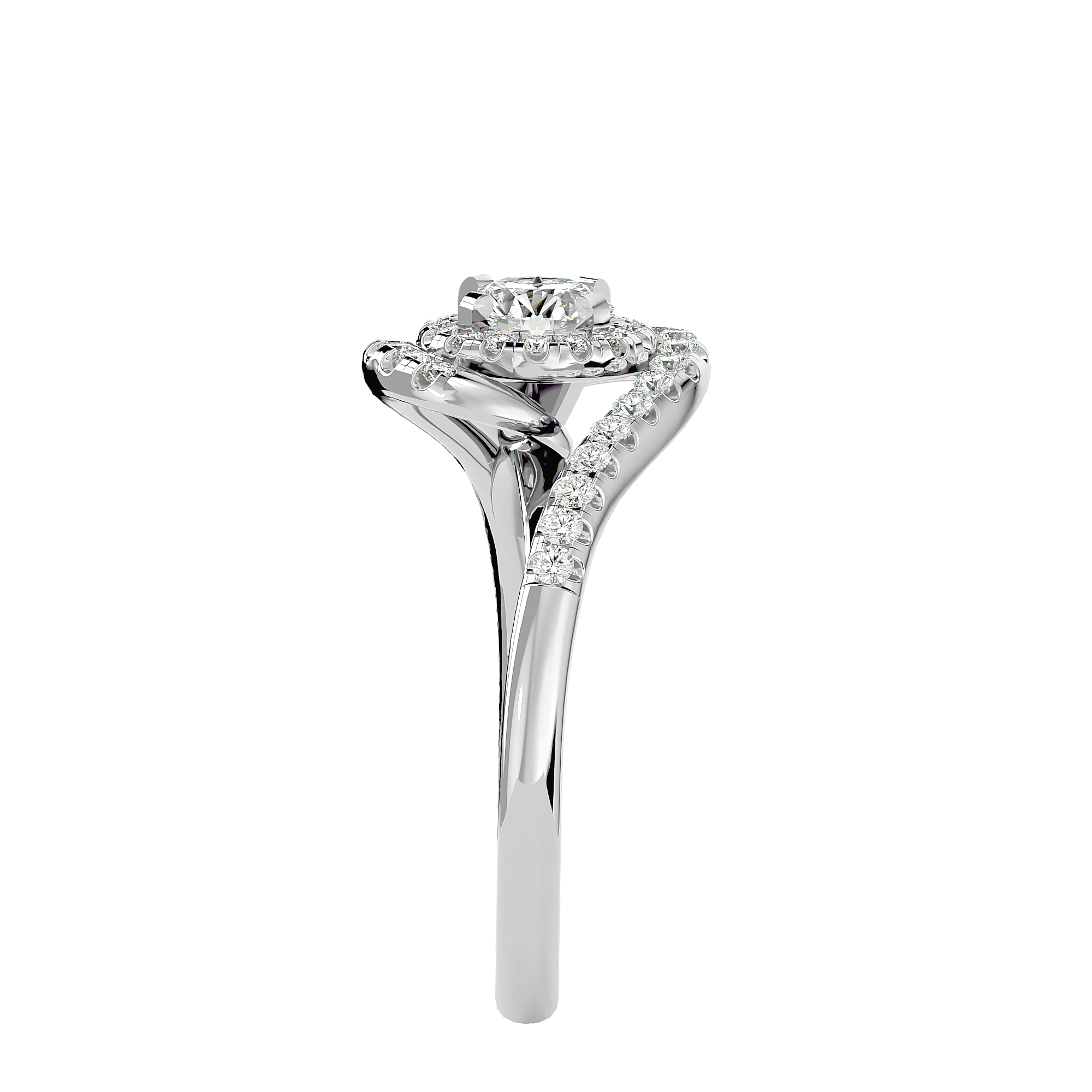 Frederica Diamond Halo Ring