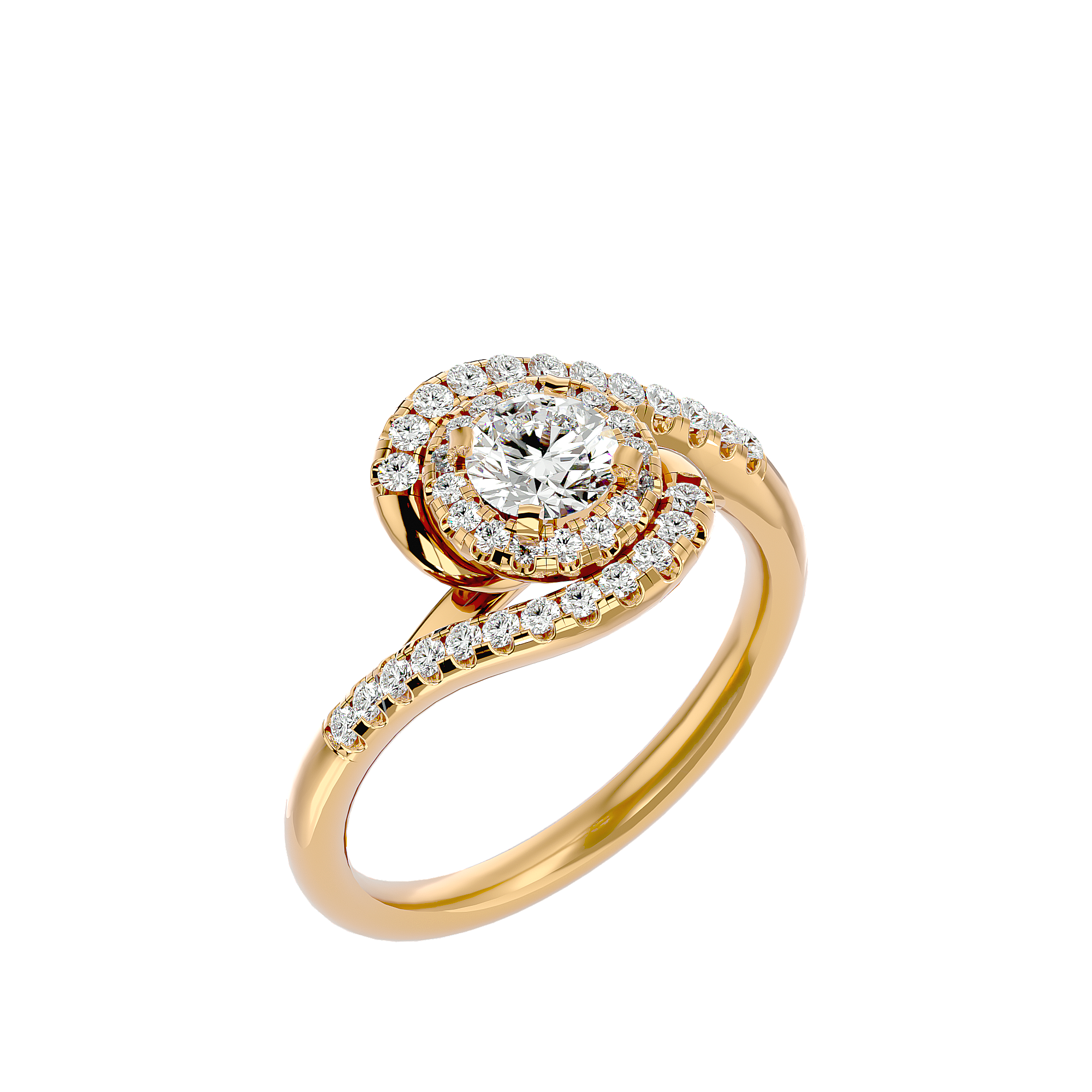 Frederica Diamond Halo Ring