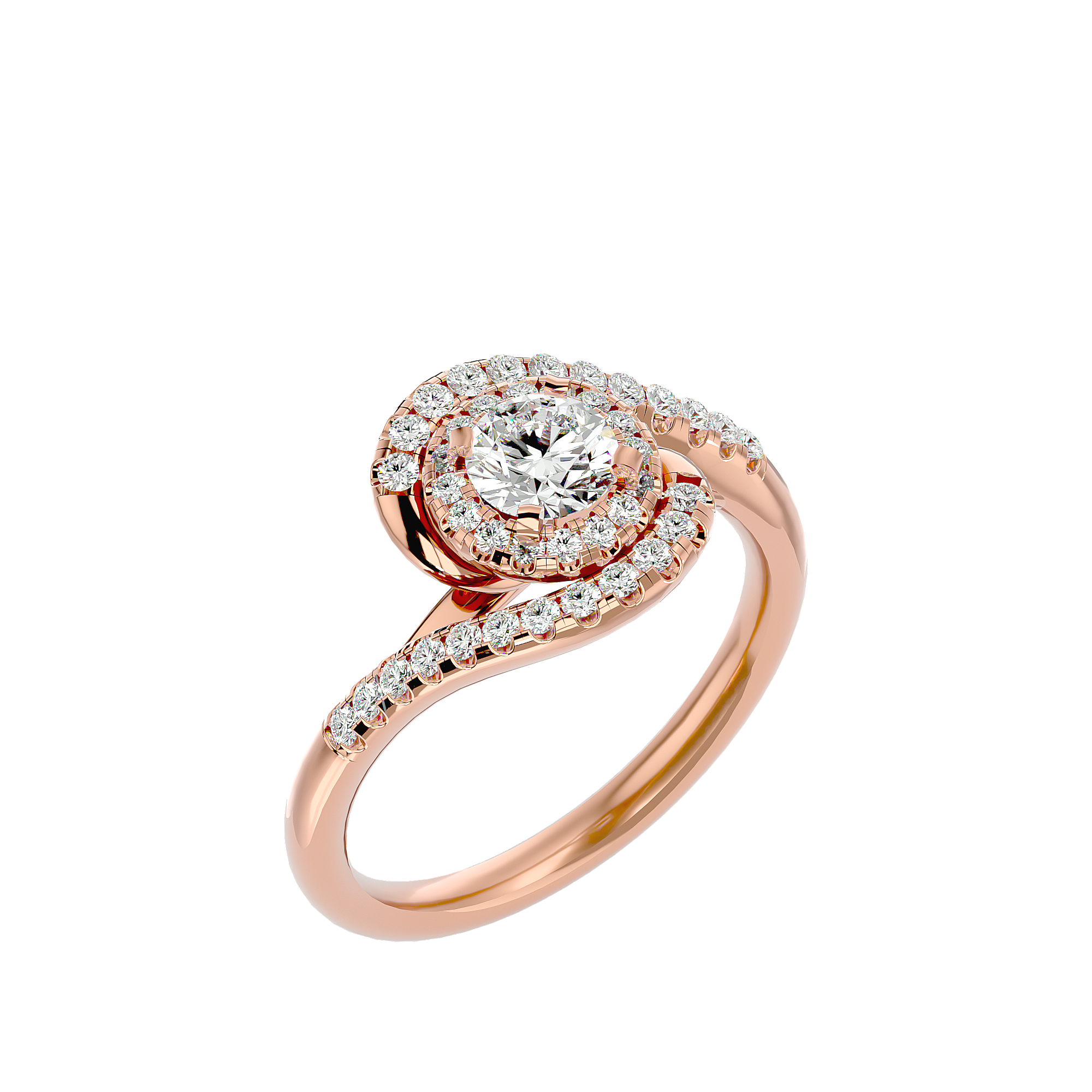 Frederica Diamond Halo Ring