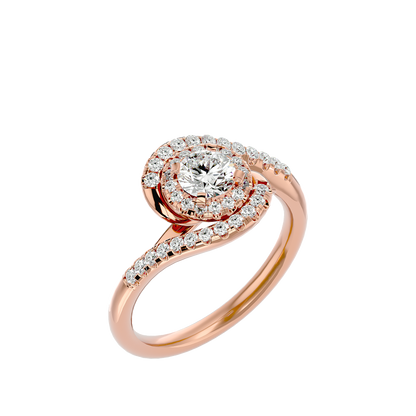 Frederica Diamond Halo Ring