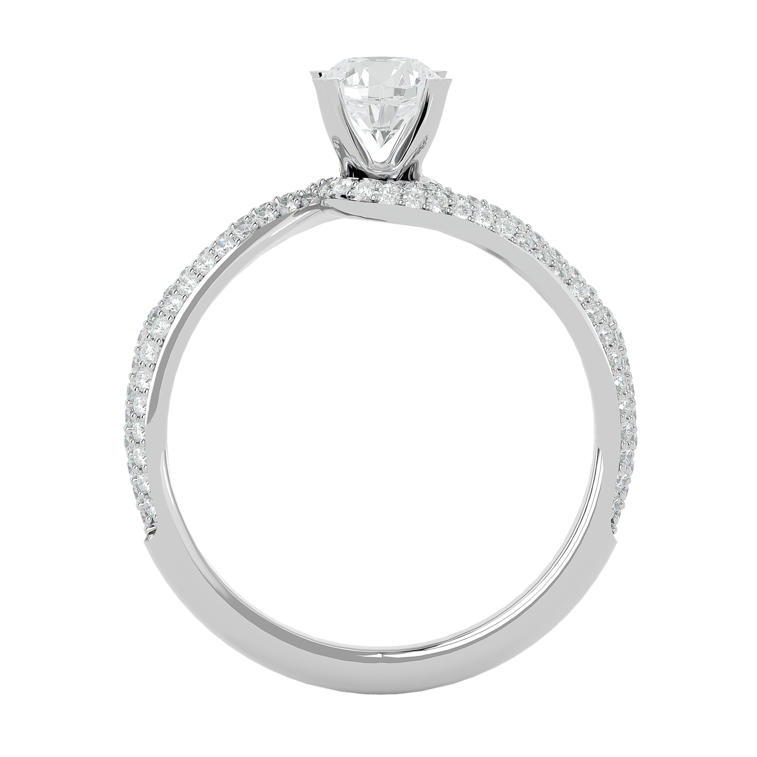 Anais Diamond Solitaire Ladies Ring