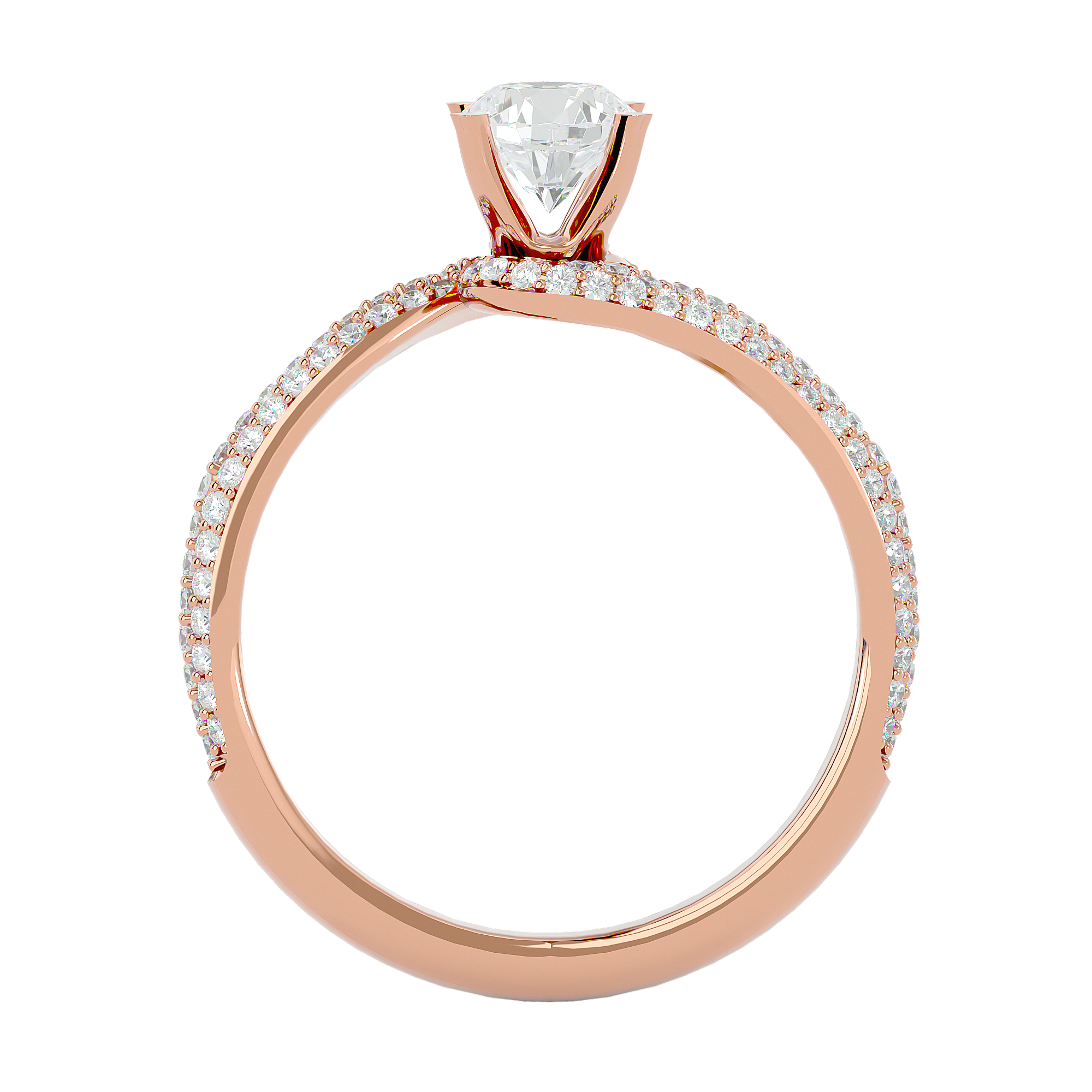 Anais Diamond Solitaire Ladies Ring