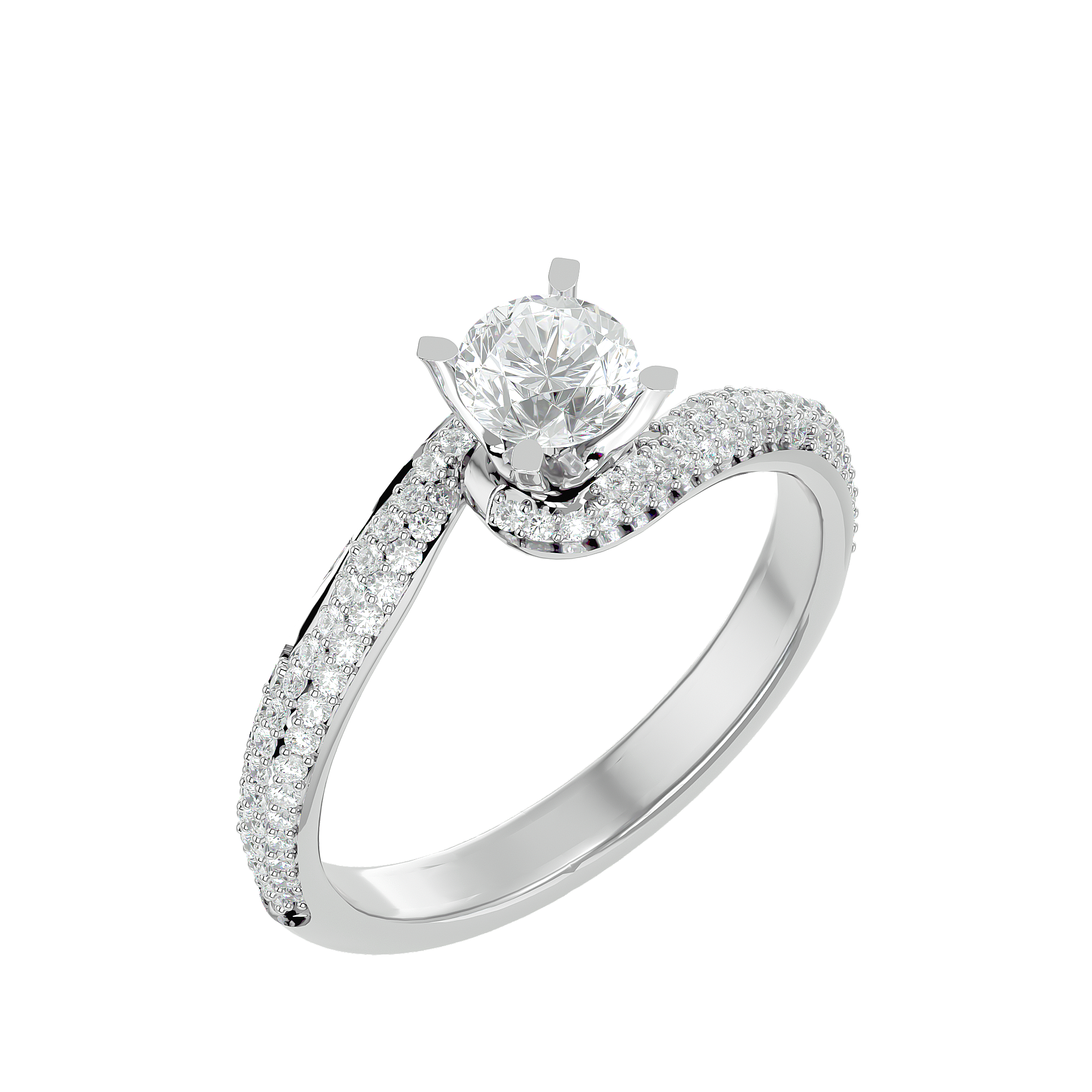 Anais Diamond Solitaire Ladies Ring