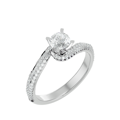 Anais Diamond Solitaire Ladies Ring