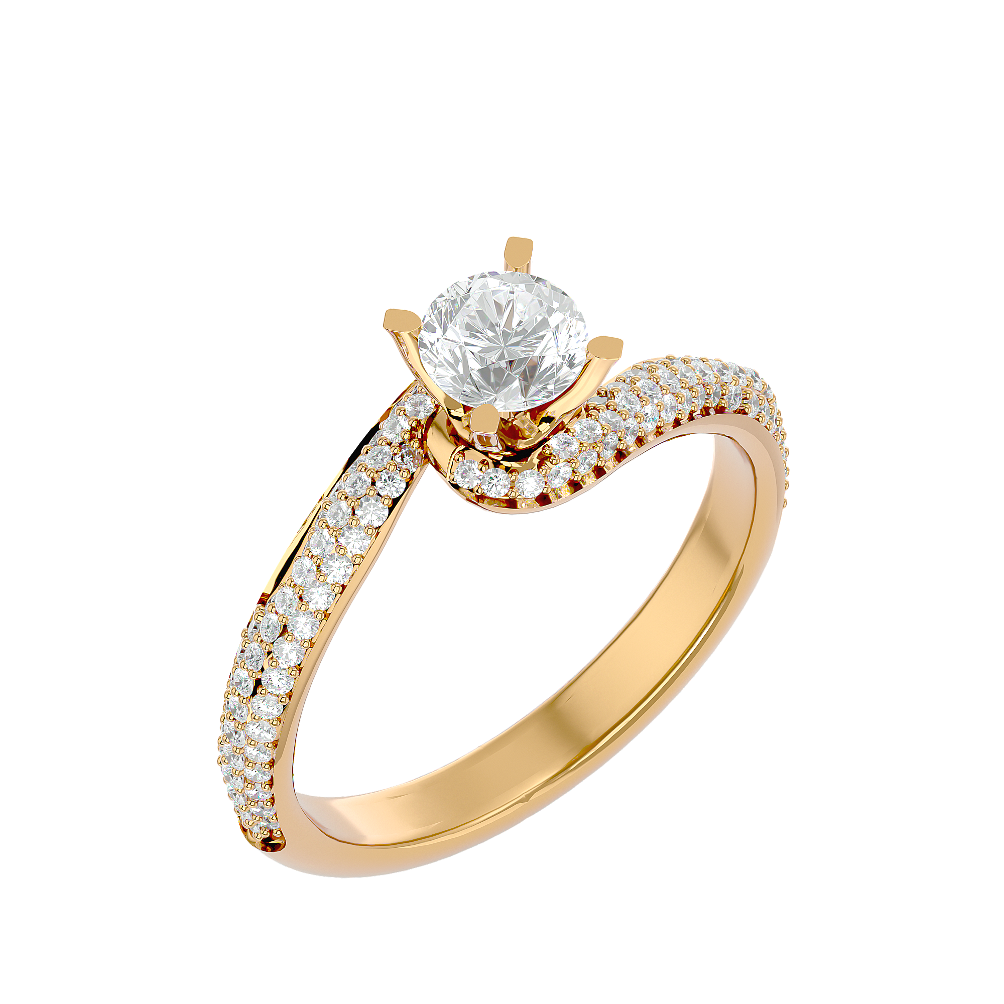 Anais Diamond Solitaire Ladies Ring