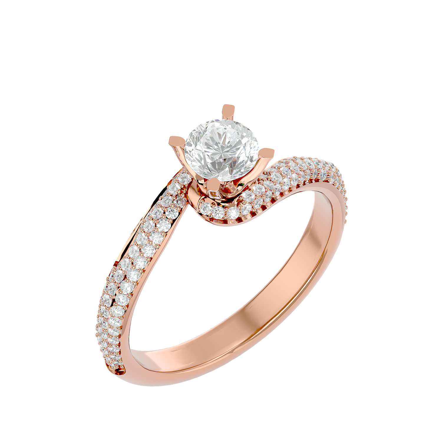 Anais Diamond Solitaire Ladies Ring