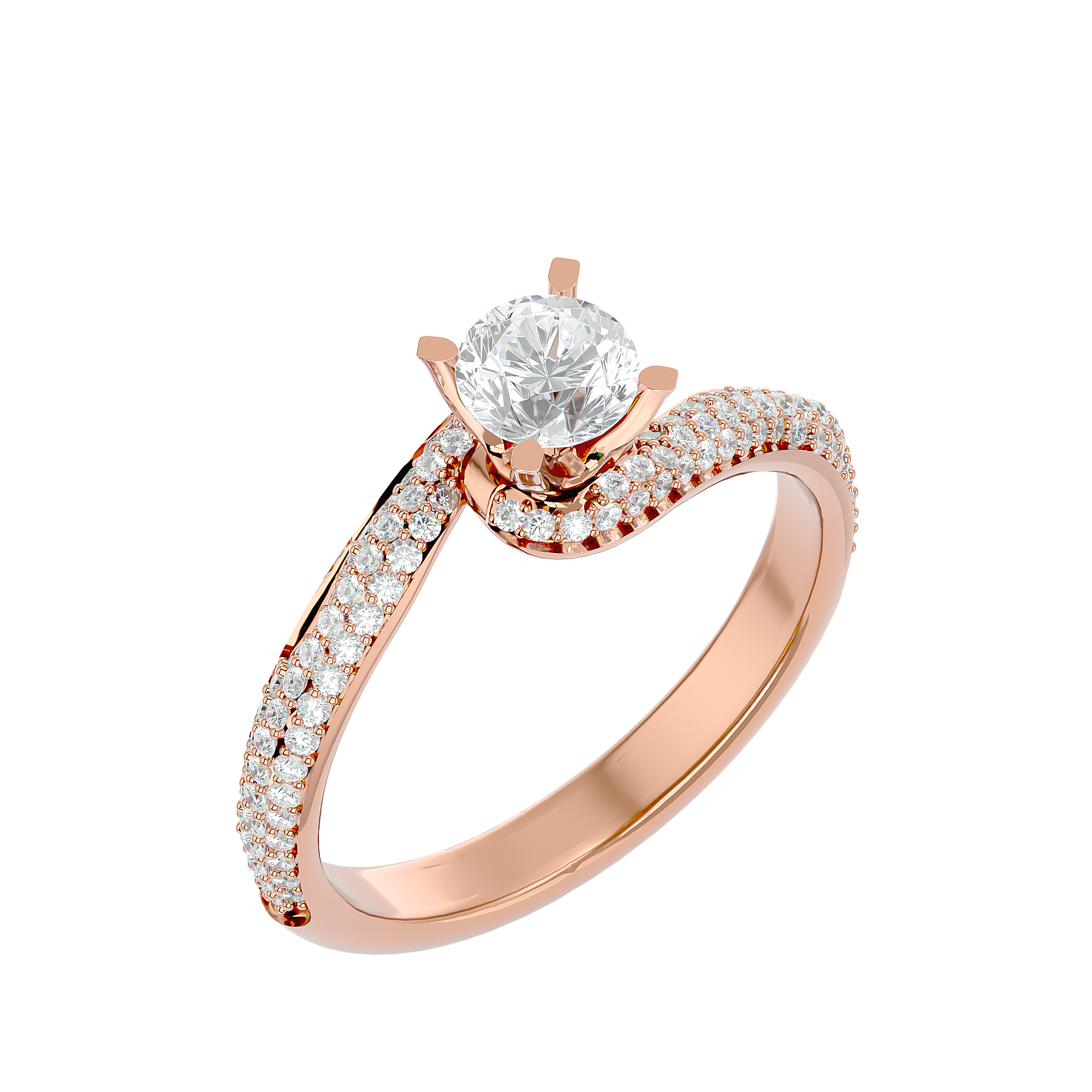 Anais Diamond Solitaire Ladies Ring