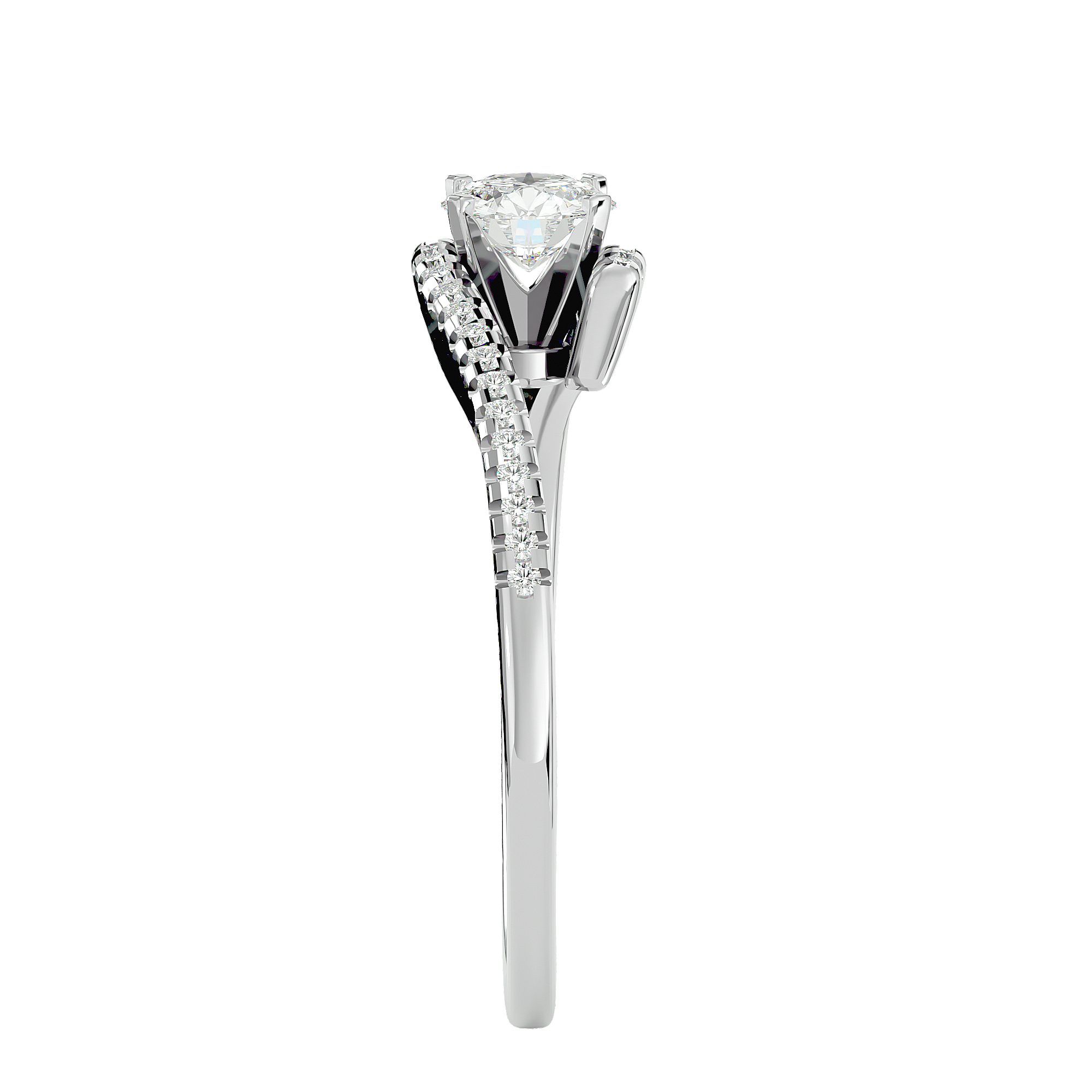 Annabelle Diamond Solitaire Ladies Ring