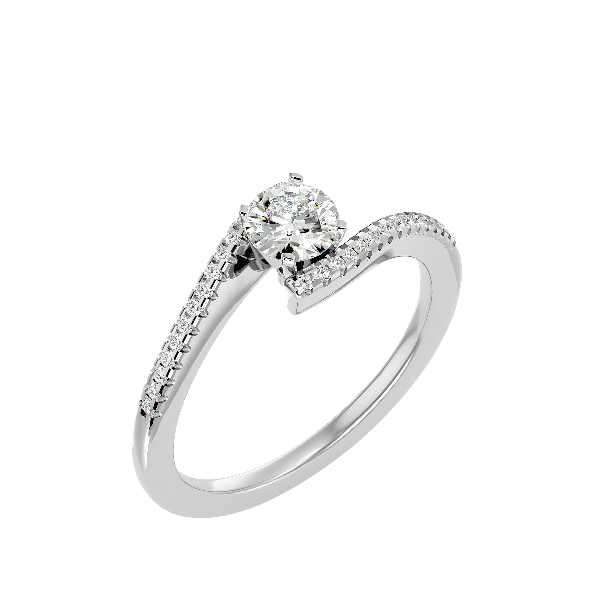 Annabelle Diamond Solitaire Ladies Ring