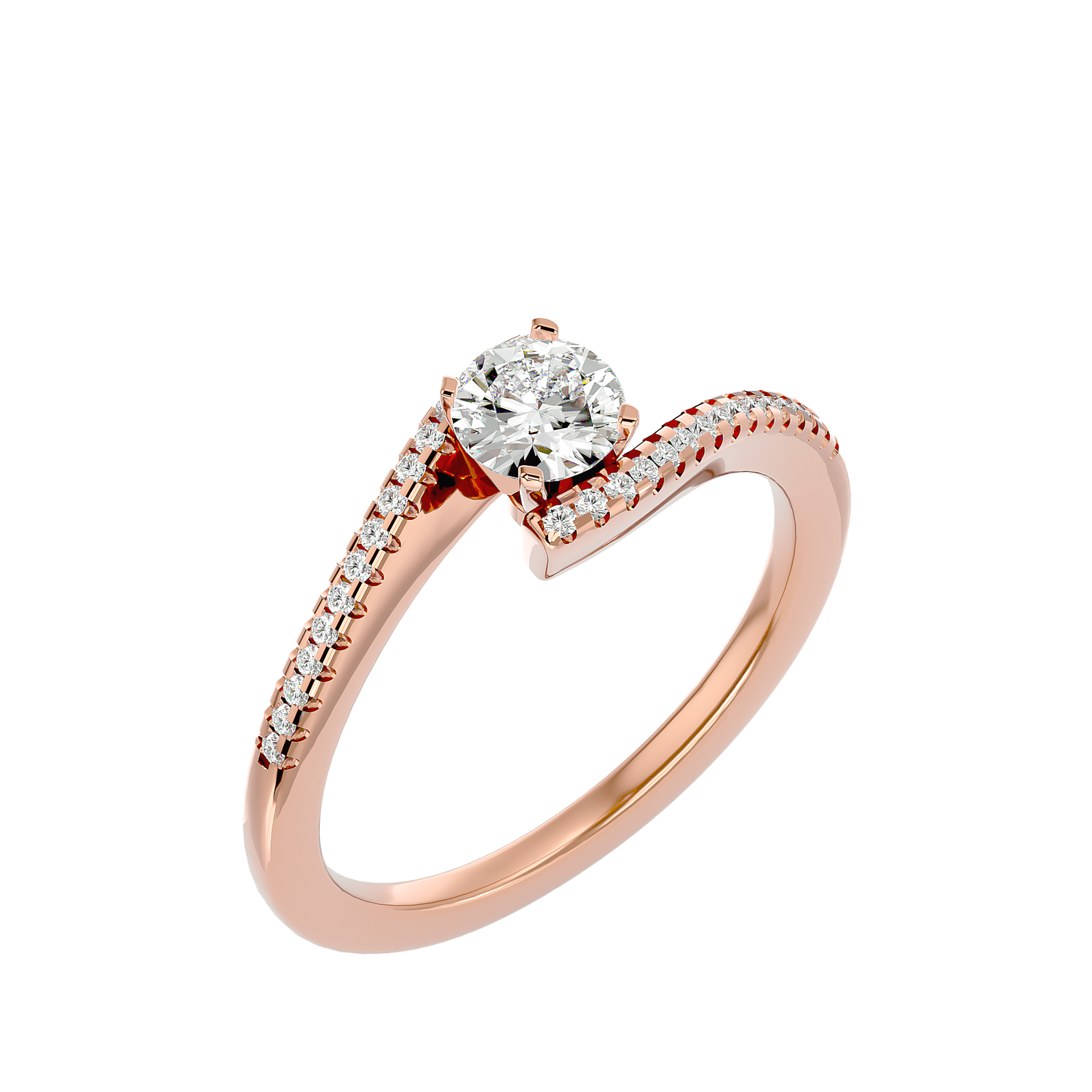 Annabelle Diamond Solitaire Ladies Ring