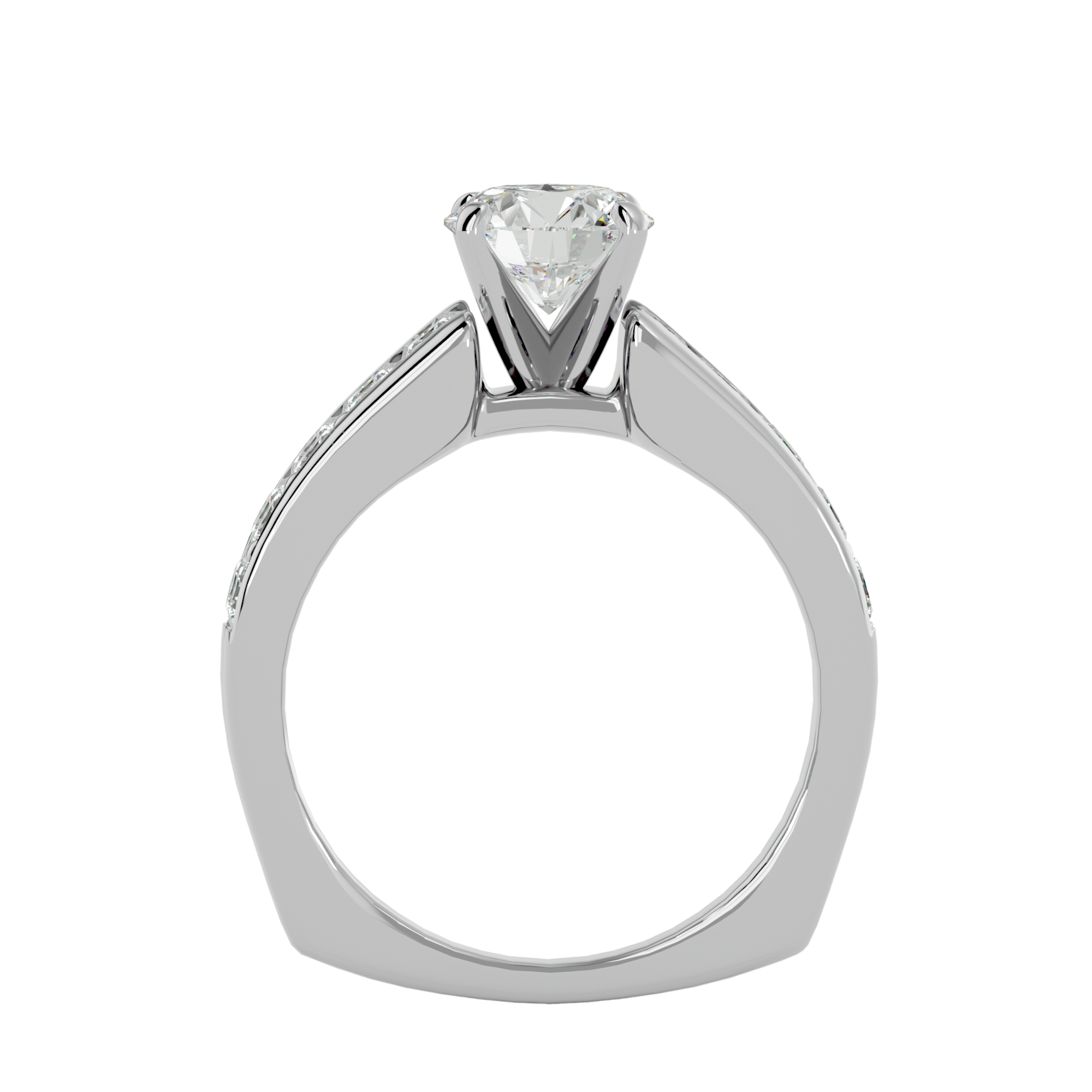 Antoinette Diamond Solitaire Ladies Ring