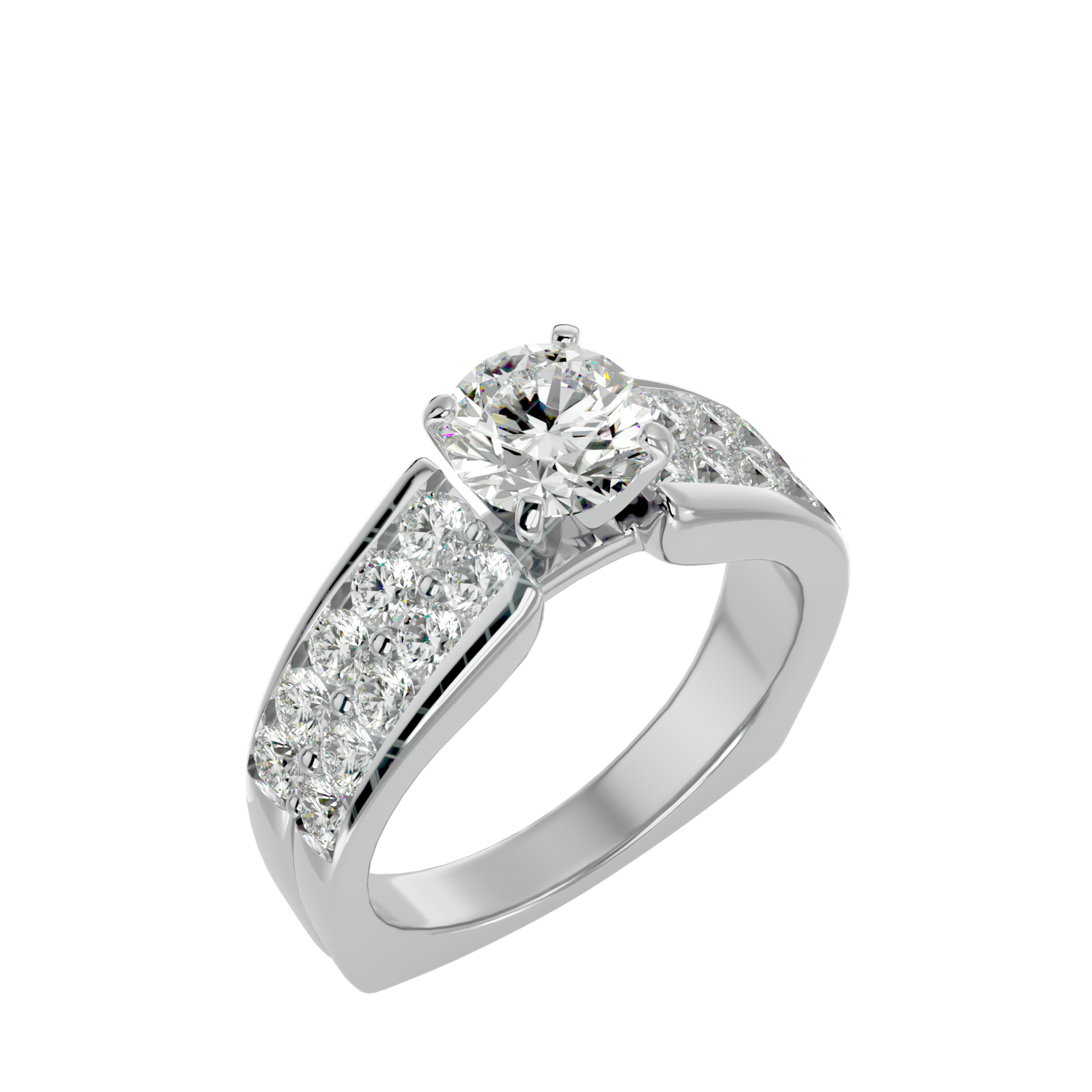 Antoinette Diamond Solitaire Ladies Ring