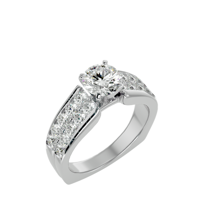 Antoinette Diamond Solitaire Ladies Ring