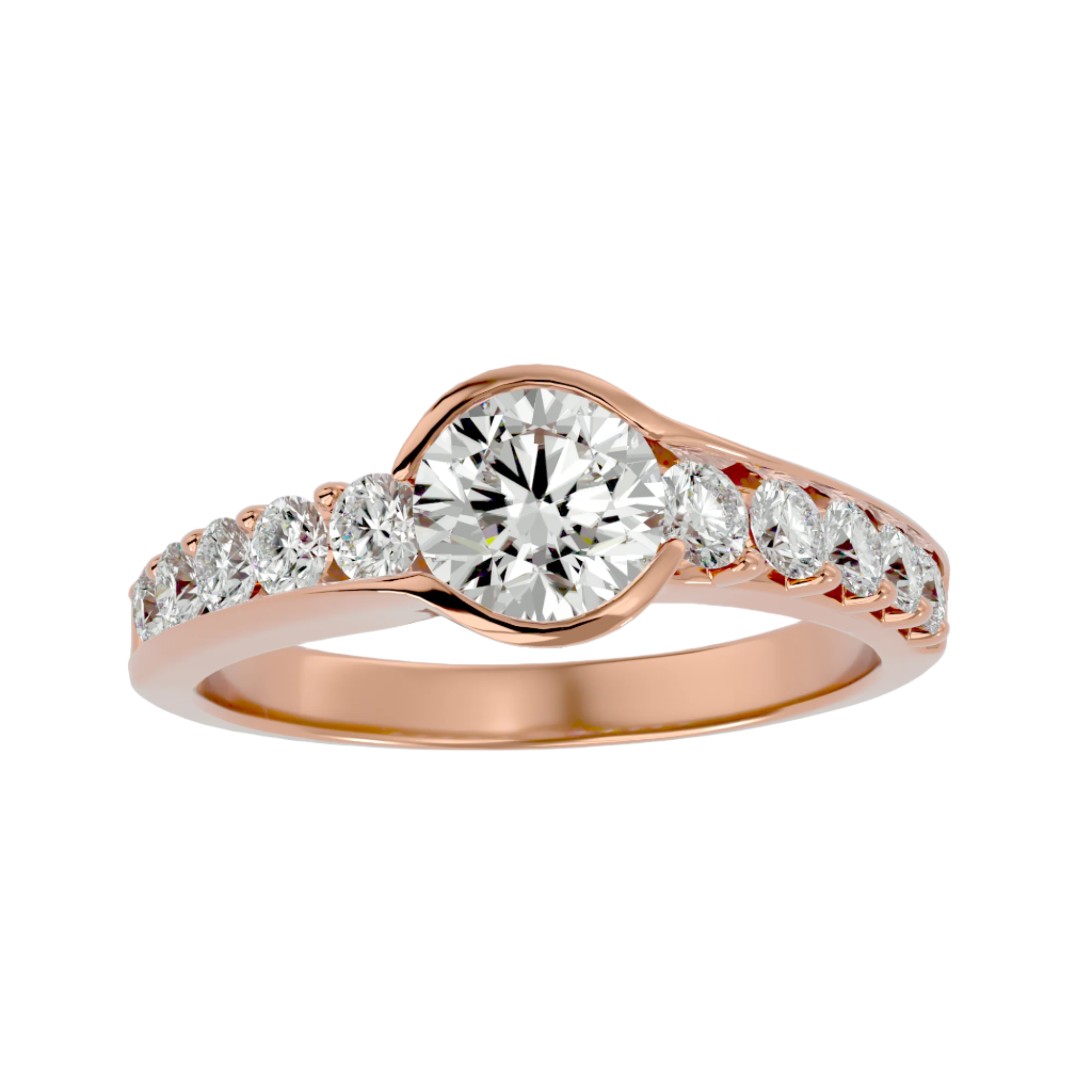 Aurelia Diamond Solitaire Ladies Ring