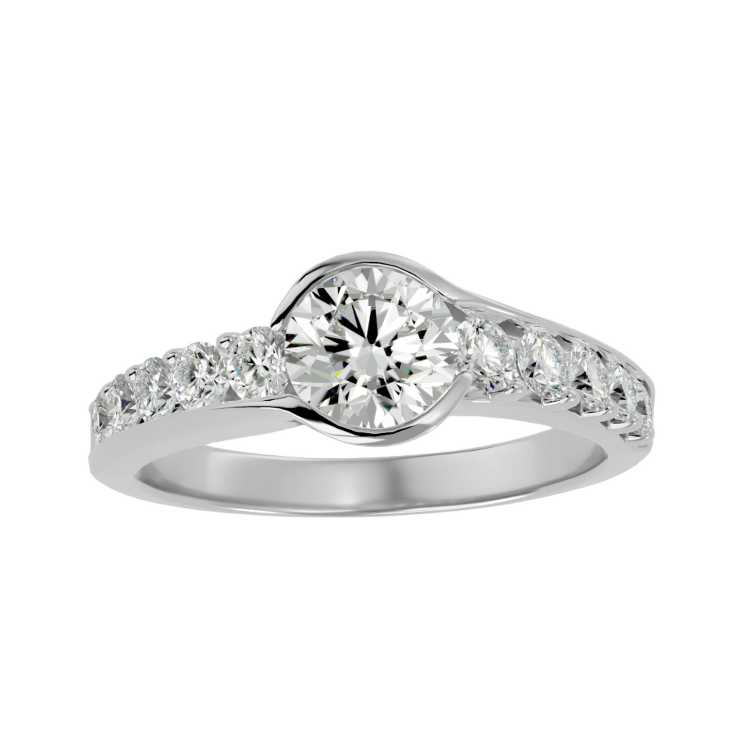 Aurelia Diamond Solitaire Ladies Ring