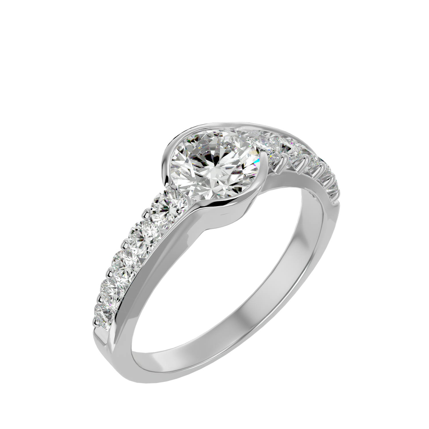 Aurelia Diamond Solitaire Ladies Ring